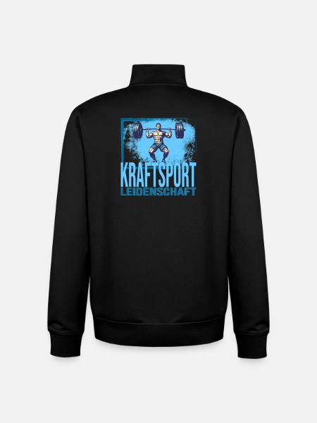 Kraftsport Leidenschaft - Unisex Organic Zip Sweatshirt von Stanley/Stella - Schwarz