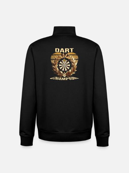 Dart Champion - Unisex Organic Zip Sweatshirt von Stanley/Stella - Schwarz