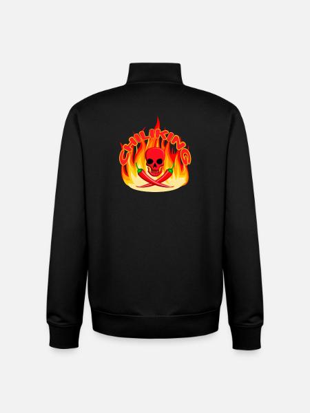 King of Chili - Unisex Organic Zip Sweatshirt by Stanley/Stella - black