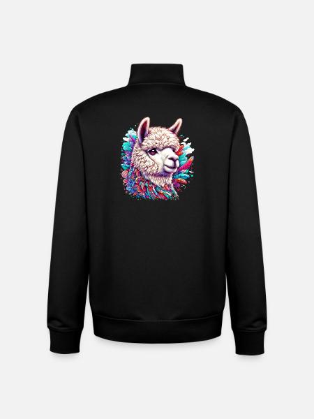 Alpaca - Unisex Organic Zip Sweatshirt by Stanley/Stella - black