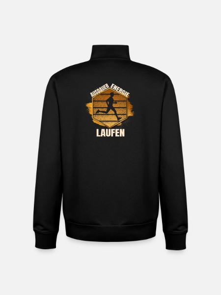 Ausdauer - Energie - Unisex Organic Zip Sweatshirt von Stanley/Stella - Schwarz