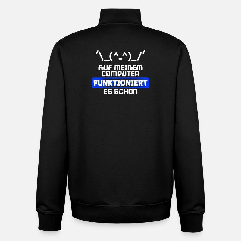 Computer Developer Softwareentwickler Statement - Unisex Organic Zip Sweatshirt von Stanley/Stella - Schwarz