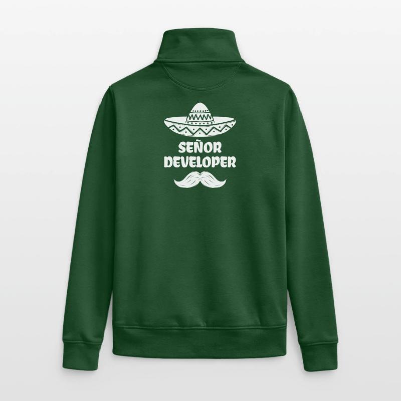Déclaration du développeur Code Informatique Geek Scripting Sweat zippé unisexe en coton bio Stanley/Stella