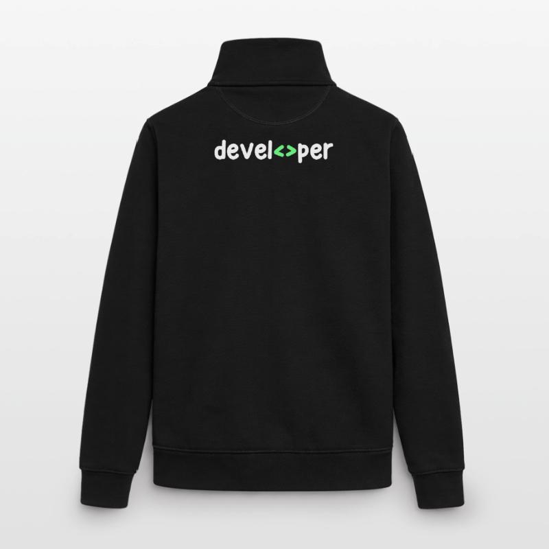 Developer Code Scripting Debug Informatik Geek Unisex Organic Zip Sweatshirt by Stanley/Stella