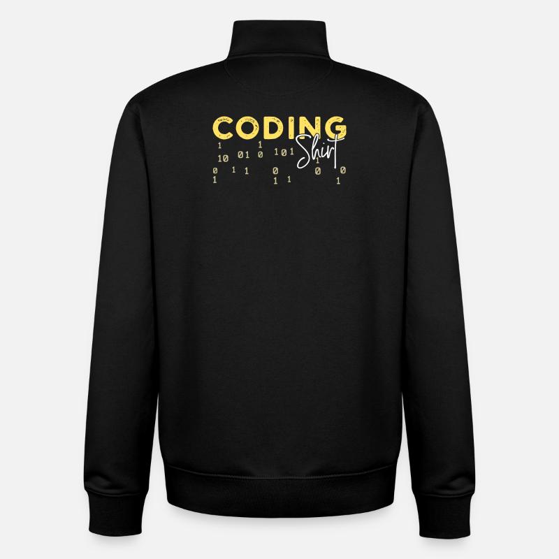 Coden Statement Développeur Programmeur Scripting - Sweat zippé unisexe en coton bio Stanley/Stella - noir