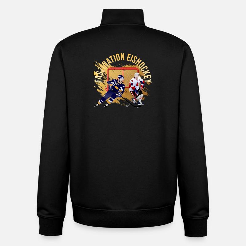 Faszination Eishockey - Unisex Organic Zip Sweatshirt von Stanley/Stella - Schwarz