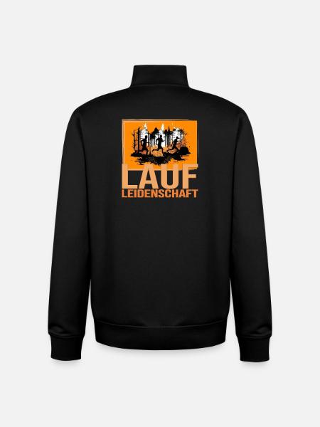 Lauf Leidenschaft - Unisex Organic Zip Sweatshirt von Stanley/Stella - Schwarz
