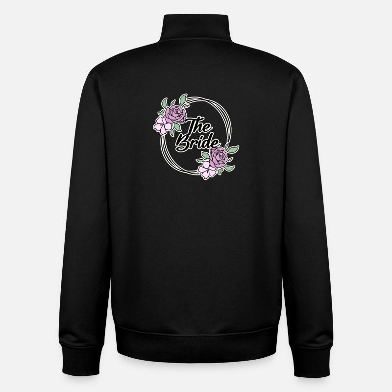 Braut Motiv - Unisex Organic Zip Sweatshirt von Stanley/Stella - Schwarz