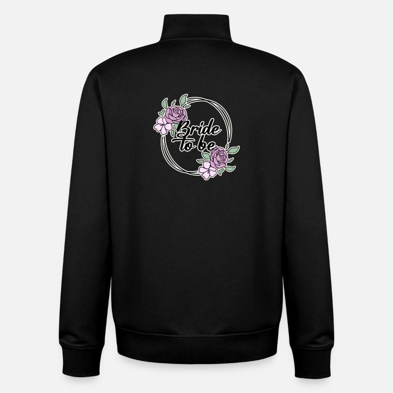 Robe de mariée - Sweat zippé unisexe en coton bio Stanley/Stella - noir