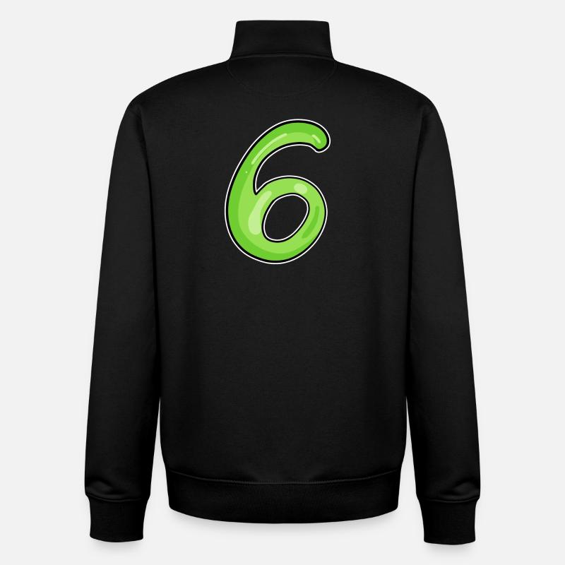 6 grün - Unisex Organic Zip Sweatshirt von Stanley/Stella - Schwarz