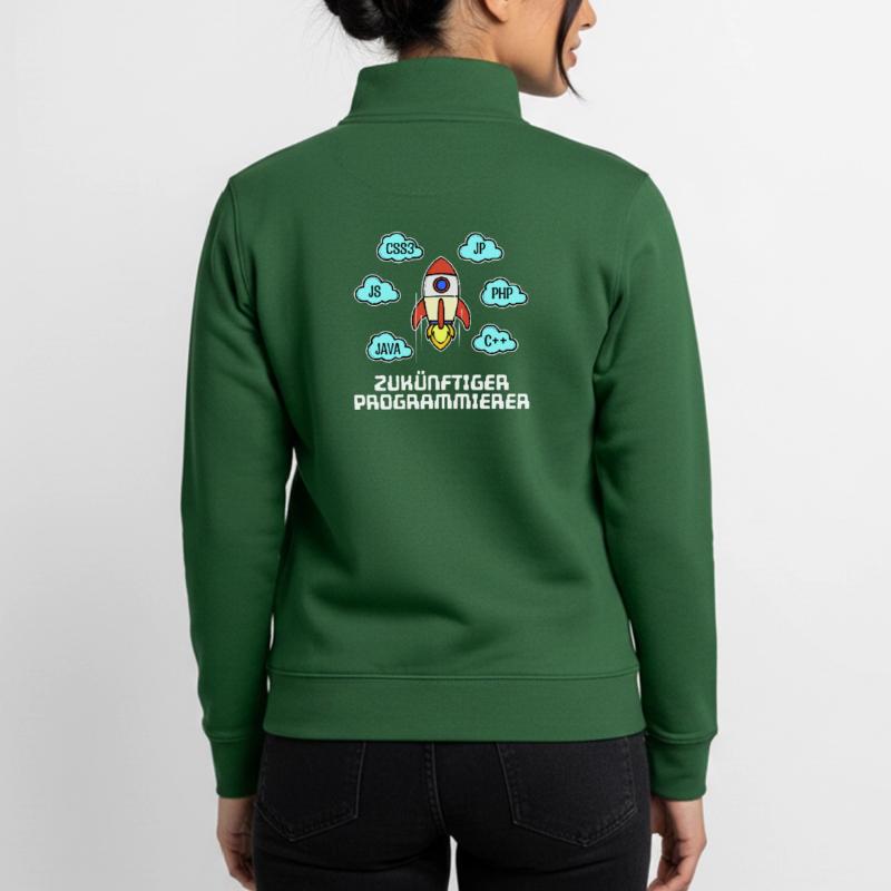 Css Coden Developer Statement C++ Php Java Debug Unisex Organic Zip Sweatshirt von Stanley/Stella