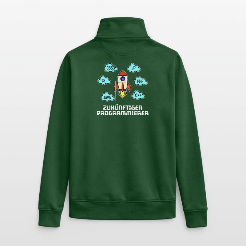 Css Coden Developer Statement C++ Php Java Debug Unisex Organic Zip Sweatshirt von Stanley/Stella