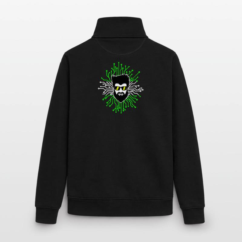 Computerfreak Developer Open Source Code Skripting Unisex Organic Zip Sweatshirt von Stanley/Stella