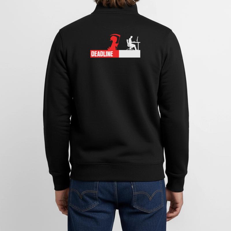Computergeek Developer Coden Statement Scripting Unisex Organic Zip Sweatshirt by Stanley/Stella