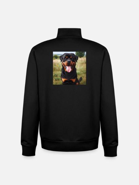 Rottweiler - Sweat zippé unisexe en coton bio Stanley/Stella - noir