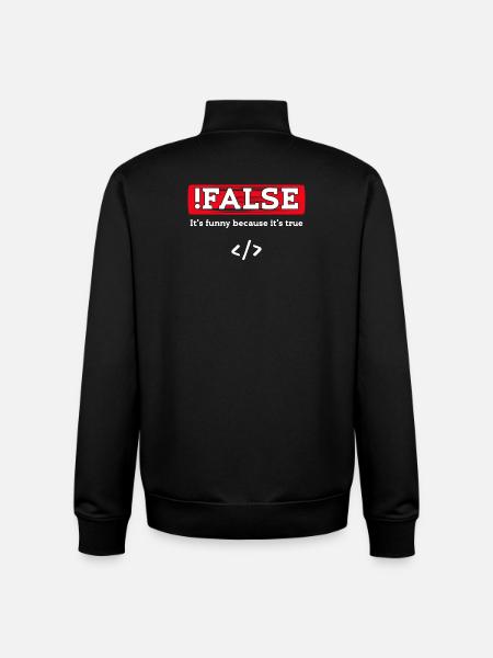 Debug Skripting Statement Developer Code Nerd - Unisex Organic Zip Sweatshirt von Stanley/Stella - Schwarz