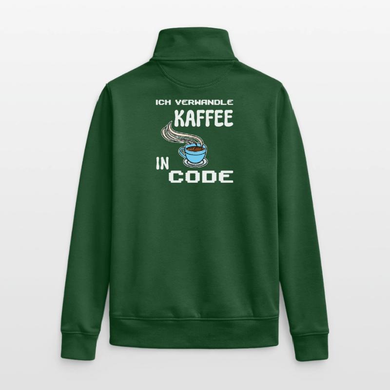 Développeur Computergeek Statement Codage Scripting Sweat zippé unisexe en coton bio Stanley/Stella