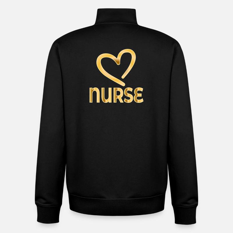 DANKE KRANKENSCHWESTER - Wertschätzung - Unisex Organic Zip Sweatshirt von Stanley/Stella - Schwarz