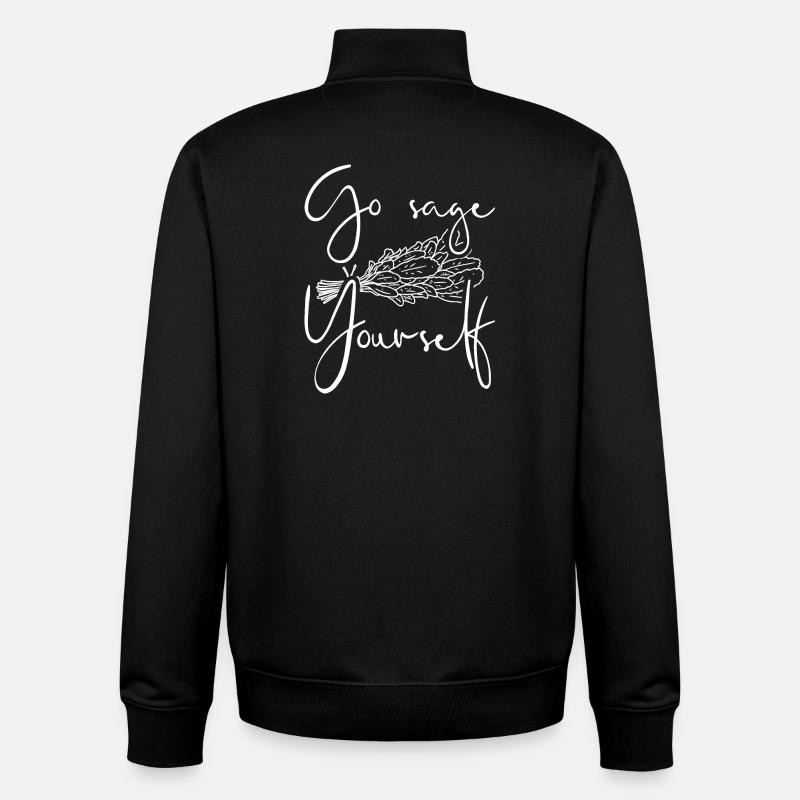 Allez Sage vous-même III - Sweat zippé unisexe en coton bio Stanley/Stella - noir
