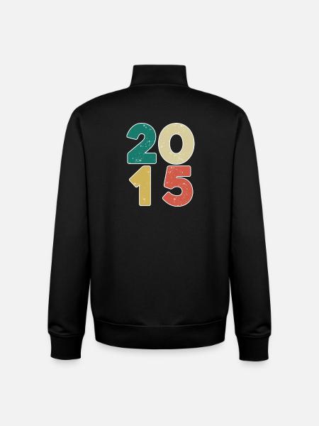 2015 - Year 2015 - Year 2015 - Unisex Organic Zip Sweatshirt by Stanley/Stella - black