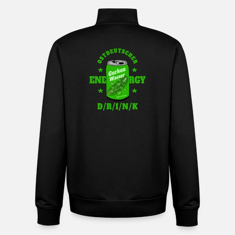 Ostdeutscher Energydrink - Unisex Organic Zip Sweatshirt von Stanley/Stella - Schwarz