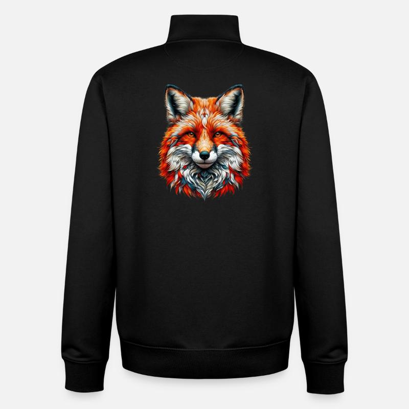 Fuchs - Unisex Organic Zip Sweatshirt von Stanley/Stella - Schwarz