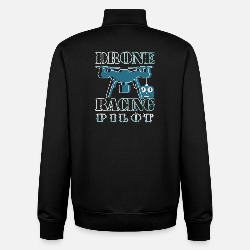 Drohnen Pilot - Unisex Organic Zip Sweatshirt von Stanley/Stella - Schwarz