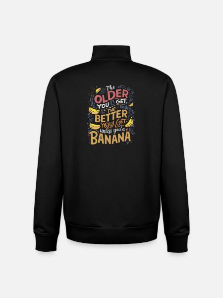 Funny Quote - Unisex Organic Zip Sweatshirt by Stanley/Stella - black
