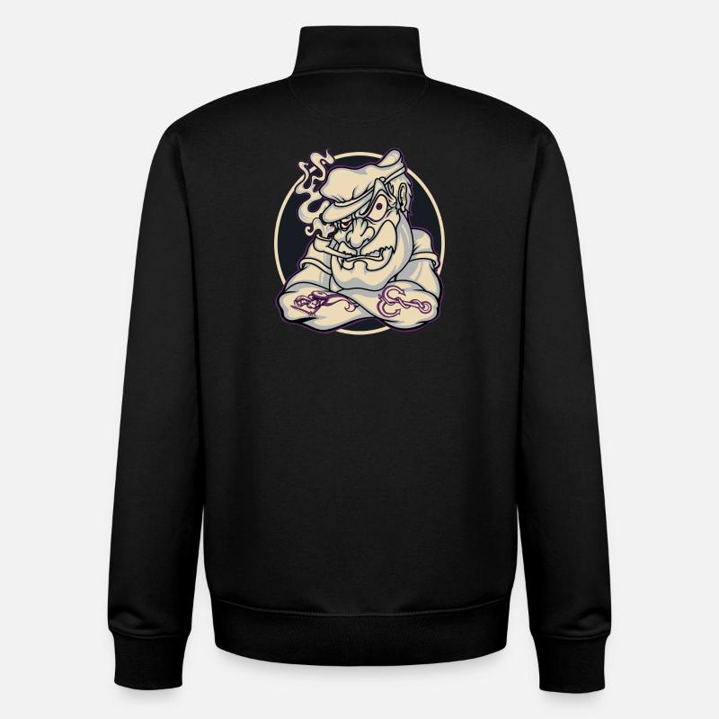 Capitan - Unisex Organic Zip Sweatshirt by Stanley/Stella - black