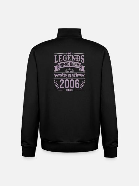 Legends were born in 2006 - Unisex Organic Zip Sweatshirt by Stanley/Stella - black