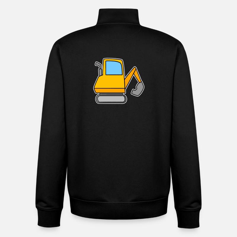 Bagger Motiv - Unisex Organic Zip Sweatshirt von Stanley/Stella - Schwarz