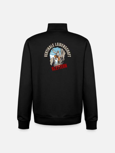 Vertikale Leidenschaft - Unisex Organic Zip Sweatshirt von Stanley/Stella - Schwarz