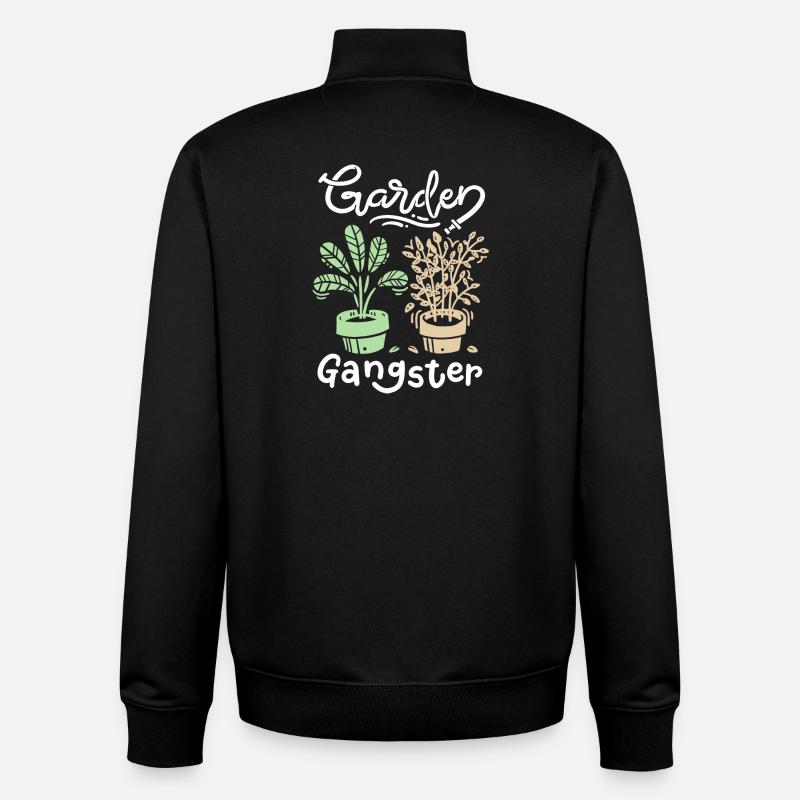 Garten Gärtner - Unisex Organic Zip Sweatshirt von Stanley/Stella - Schwarz