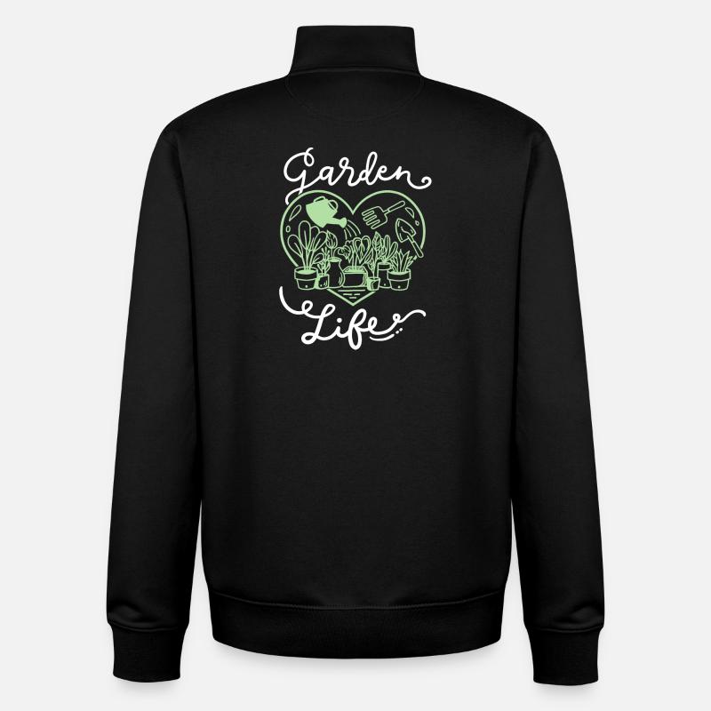 Garten Gartenarbeit - Unisex Organic Zip Sweatshirt von Stanley/Stella - Schwarz