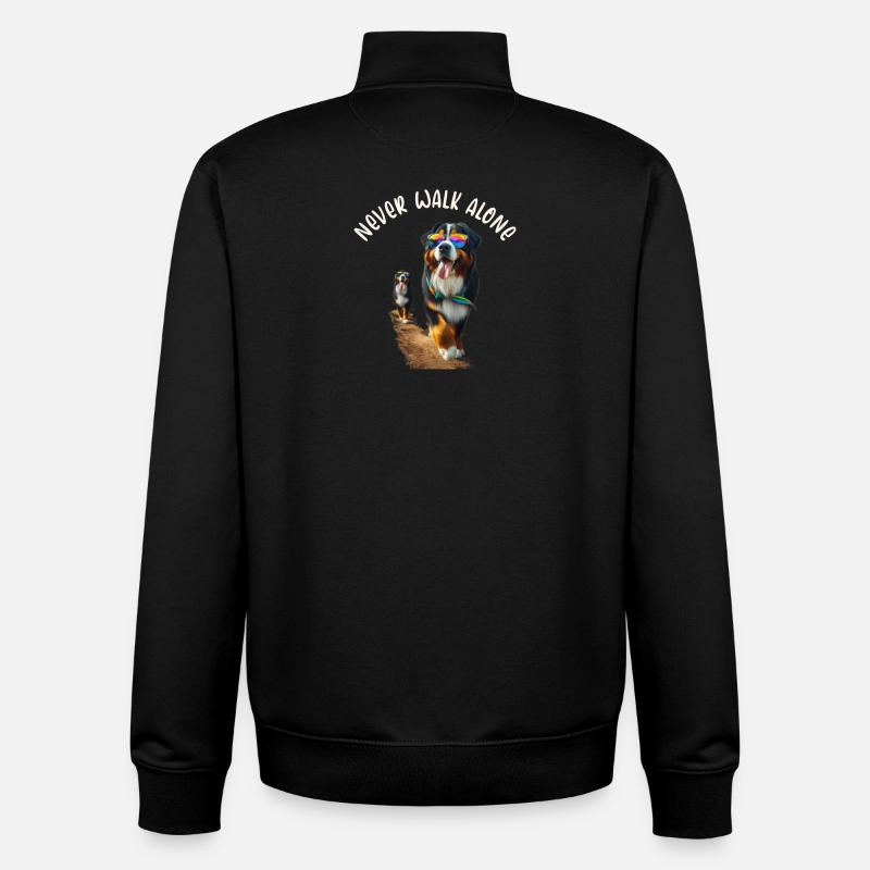 Berner Sennenhund - Unisex Organic Zip Sweatshirt von Stanley/Stella - Schwarz