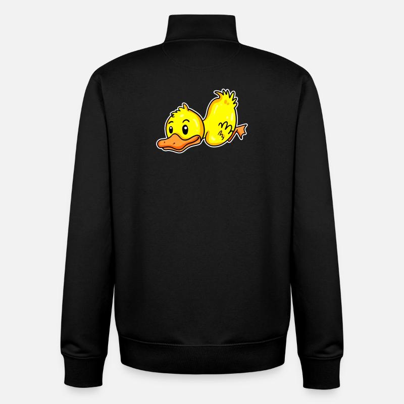 Canard - Sweat zippé unisexe en coton bio Stanley/Stella - noir