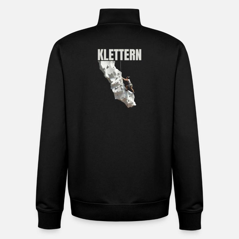 Klettern - Unisex Organic Zip Sweatshirt von Stanley/Stella - Schwarz