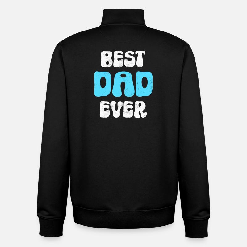 Father Dad - Unisex Organic Zip Sweatshirt by Stanley/Stella - black