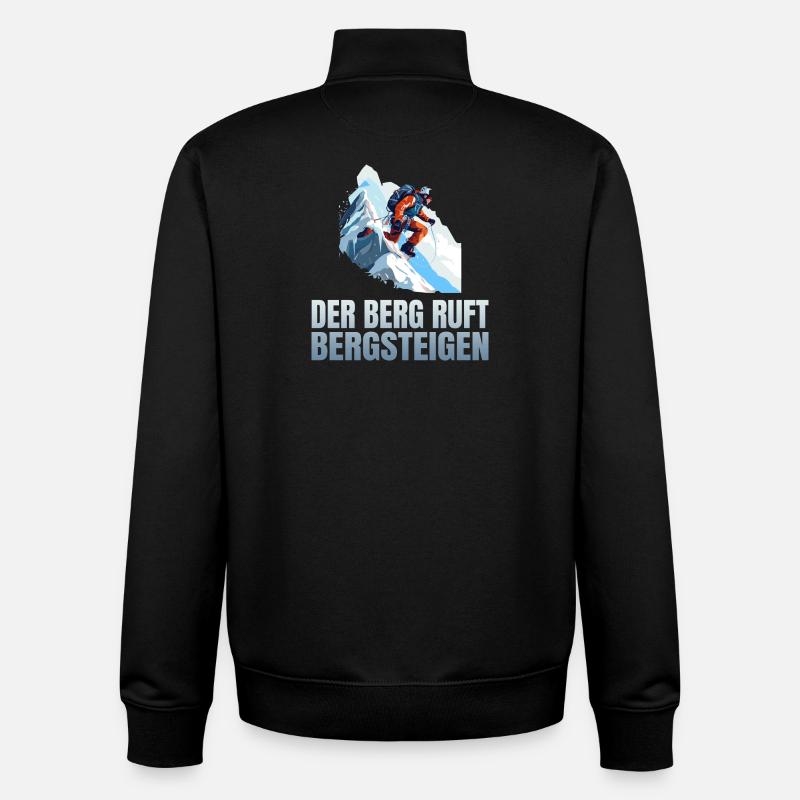 Der Berg ruft - Unisex Organic Zip Sweatshirt von Stanley/Stella - Schwarz