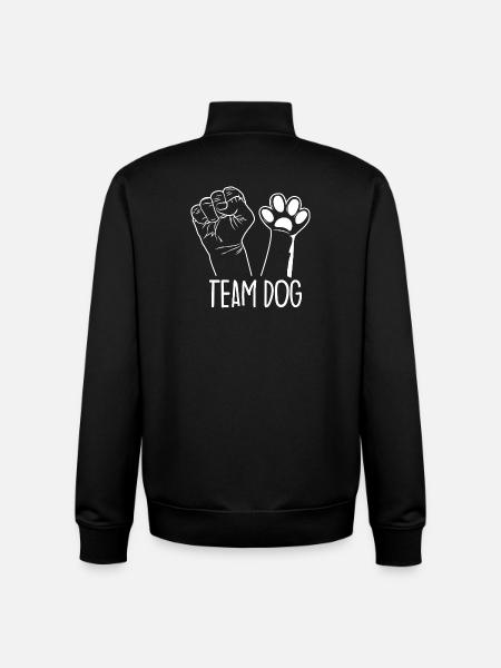 Team Dog - Unisex Organic Zip Sweatshirt von Stanley/Stella - Schwarz