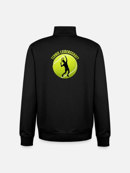 Tennis Leidenschaft - Unisex Organic Zip Sweatshirt von Stanley/Stella - Schwarz