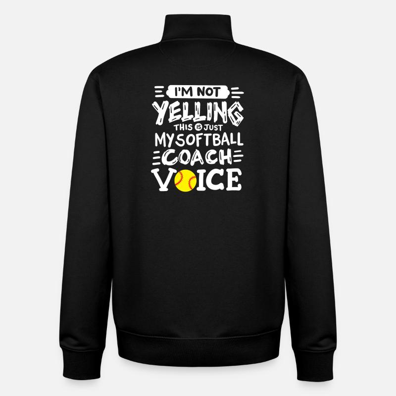 Softball Trainer - Unisex Organic Zip Sweatshirt von Stanley/Stella - Schwarz