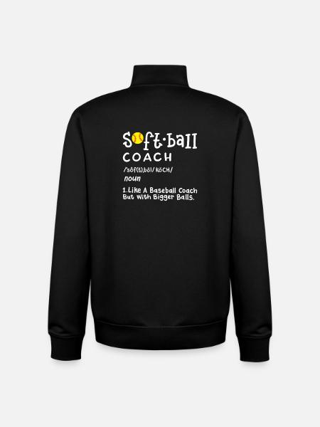 Softball Trainer - Unisex Organic Zip Sweatshirt von Stanley/Stella - Schwarz