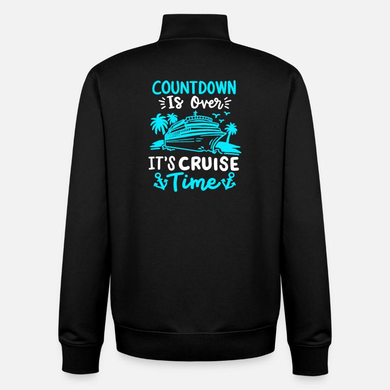 Kreuzfahrt Urlaub Schiffreise - Unisex Organic Zip Sweatshirt von Stanley/Stella - Schwarz
