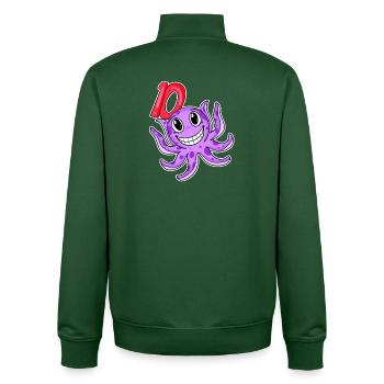 10. Geburtstag Motiv Kraken - zehn Jahre alt - Unisex Organic Zip Sweatshirt von Stanley/Stella - Flaschengrün - Hinten - AI Model Male 185 dark (185cm)