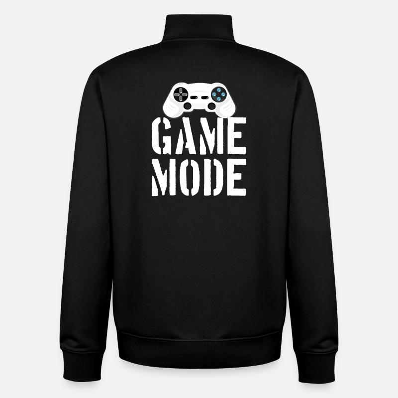 Game Mode - Unisex Organic Zip Sweatshirt von Stanley/Stella - Schwarz