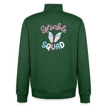 Eiscreme - Unisex Organic Zip Sweatshirt von Stanley/Stella - Flaschengrün - Hinten - AI Model Male 185 dark (185cm)