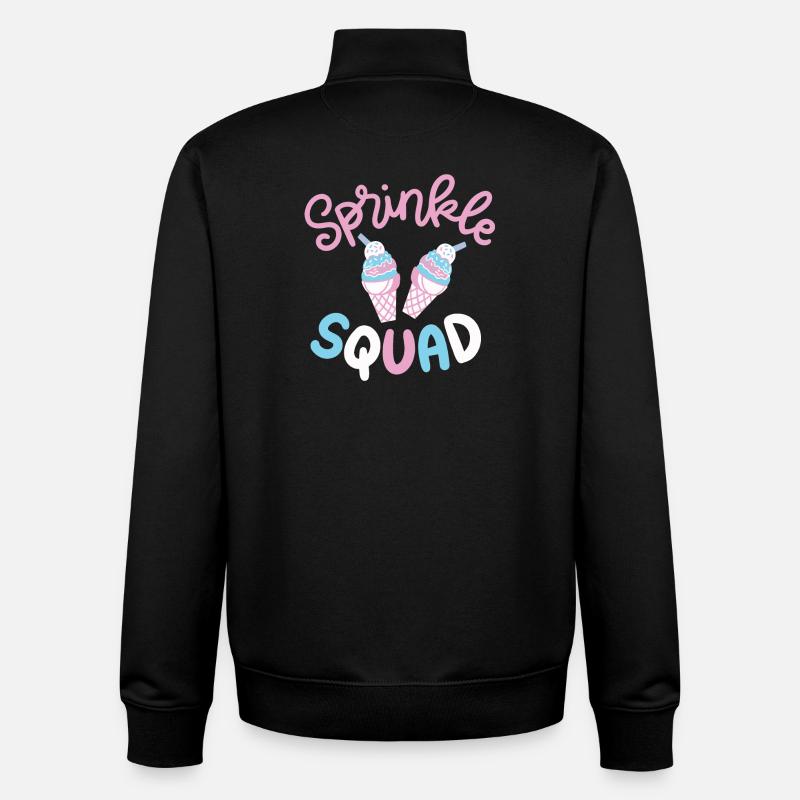 Eiscreme - Unisex Organic Zip Sweatshirt von Stanley/Stella - Schwarz
