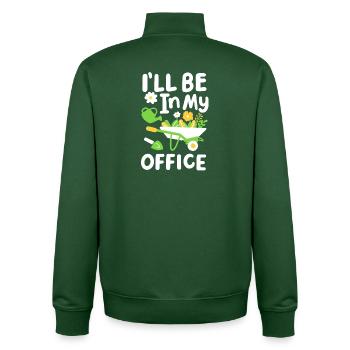 Garten Pflanzen - Unisex Organic Zip Sweatshirt von Stanley/Stella - Flaschengrün - Hinten - AI Model Male 185 dark (185cm)
