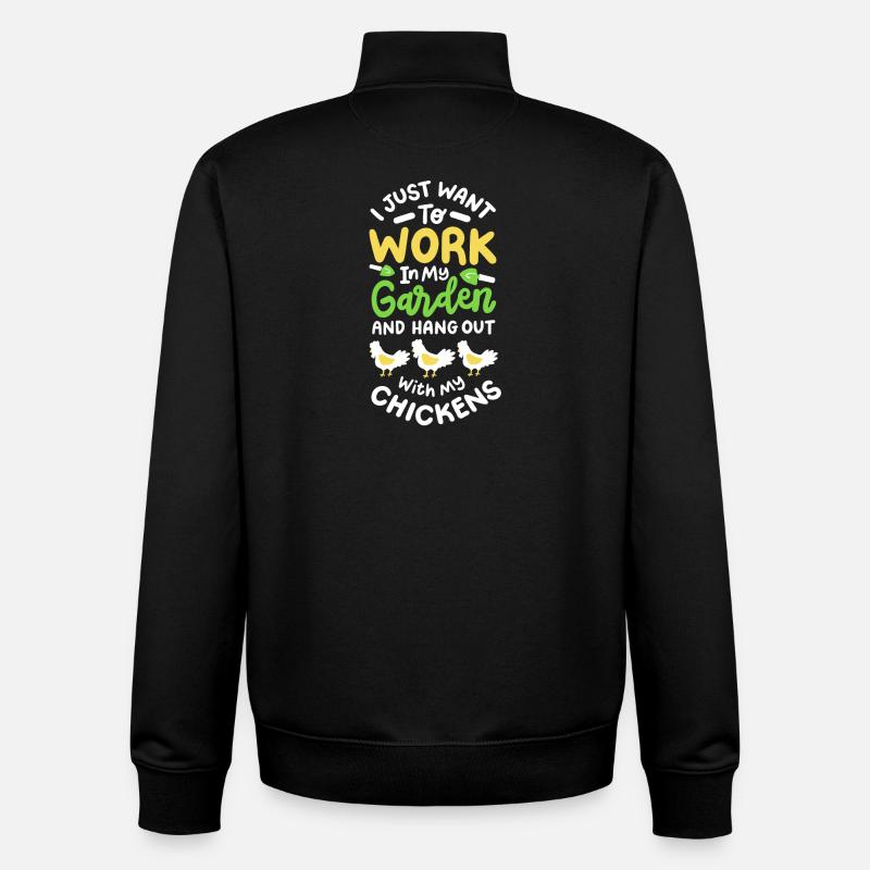 Garten Gartenarbeit - Unisex Organic Zip Sweatshirt von Stanley/Stella - Schwarz